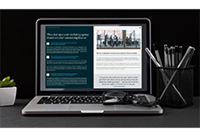 Laptop image of marketing agencies ebook.