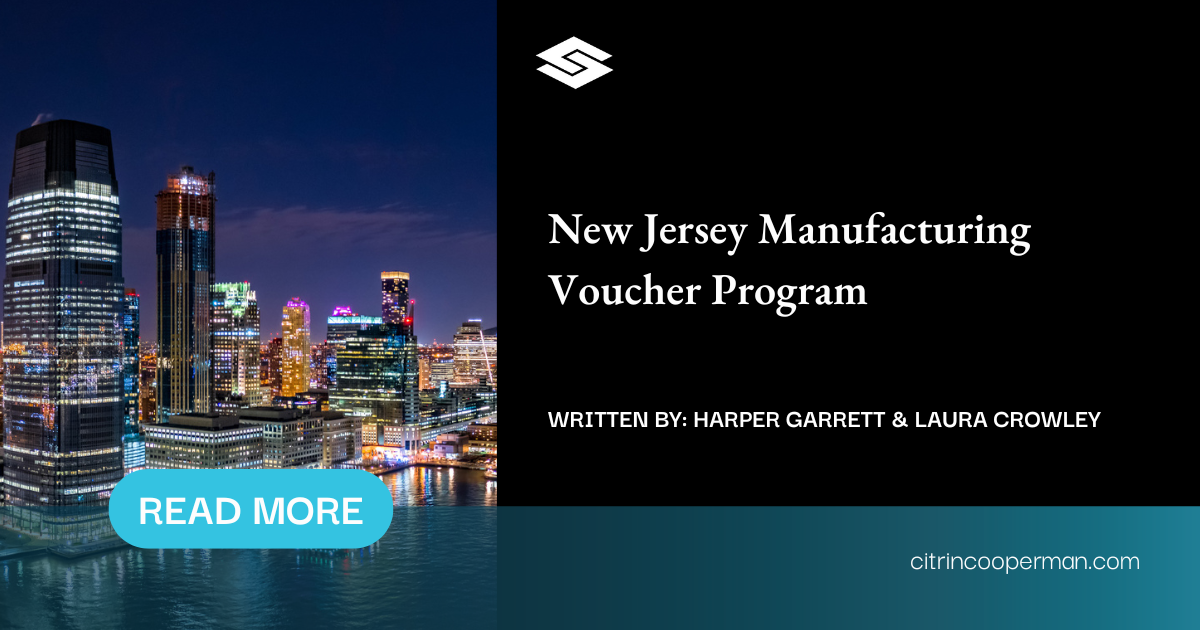 New Jersey Manufacturing Voucher Program