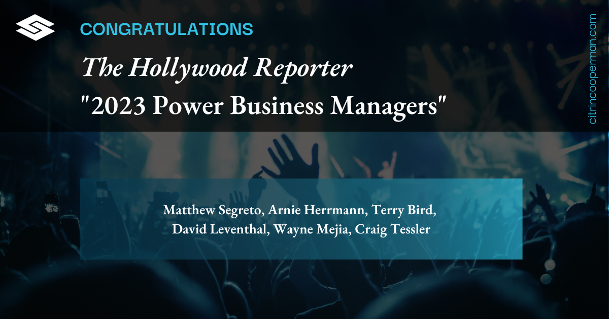 The Hollywood Reporter  2023 Power Business Managers