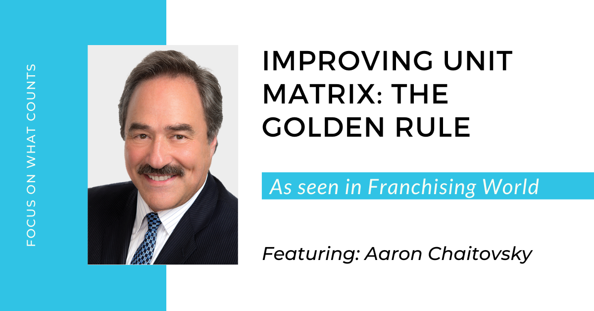 Improving Unit Matrix The Golden Rule